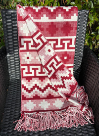 Plaid Pacha Rouge Andin