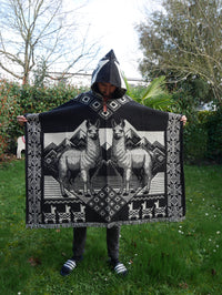 Poncho Lama Noir