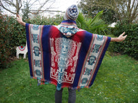 Poncho Viracocha Bleu