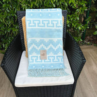 Plaid Pacha Bleu Glacier