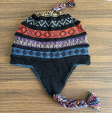 Bonnet alpaga réversible - Noir / Bleu