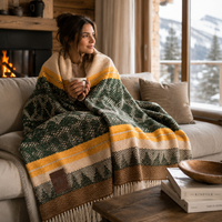 Plaid Inti Vert Altiplano