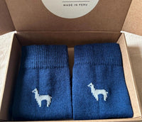 Chaussettes bleues - Lama