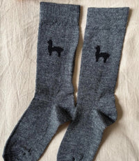 Chaussettes gris foncé - Lama