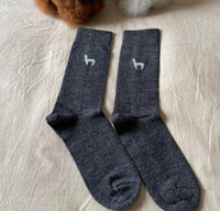 Chaussettes gris clair - Lama