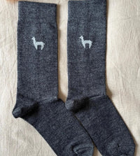 Chaussettes gris clair - Lama