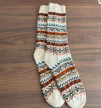 Chaussettes Andines - Beige / Orange