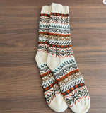 Chaussettes Andines - Beige / Orange