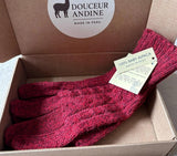 Gants baby alpaga - Bordeaux