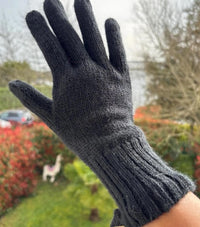 Gants baby alpaga - Noir