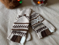 Mitaines avec capuche - Beige