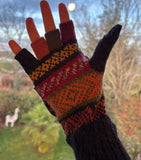 Mitaines avec capuche - Gris / Orange