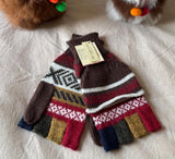 Mitaines avec capuche - Marron
