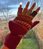 Mitaines avec capuche - Rouge