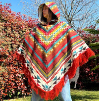 Poncho Andin Rouge