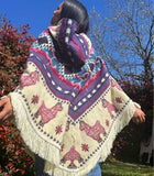 Poncho Lama Violet